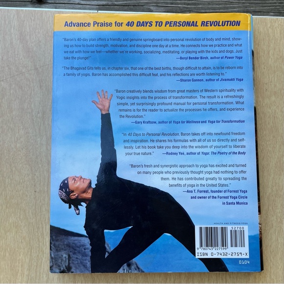 40 Days To Personal Revolution Hardcover Book By Baron Baptiste - Picture 3 of 15